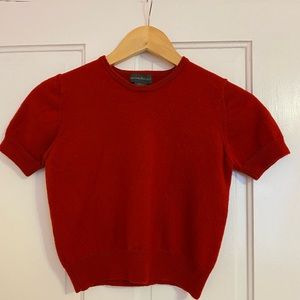 Banana Republic Merino Wool Sweater cropped with cap sleeves knitwear